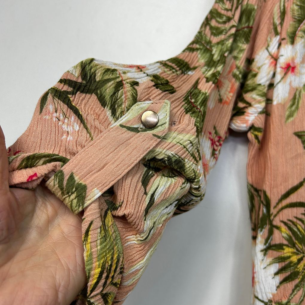 Rockmans Pink Floral Plus Size Dress - Size 22