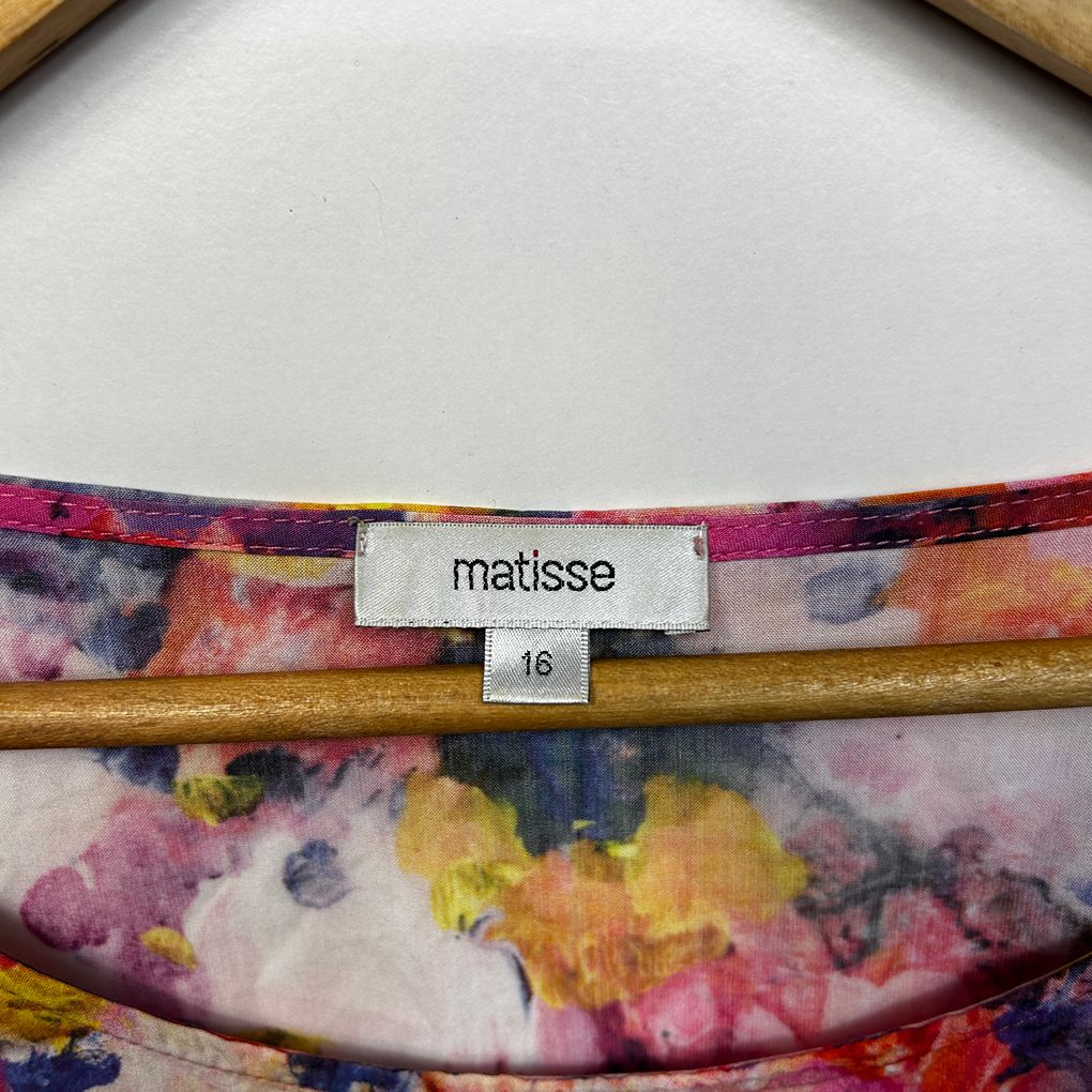 Matisse Multicoloured Abstract Top - Size 16