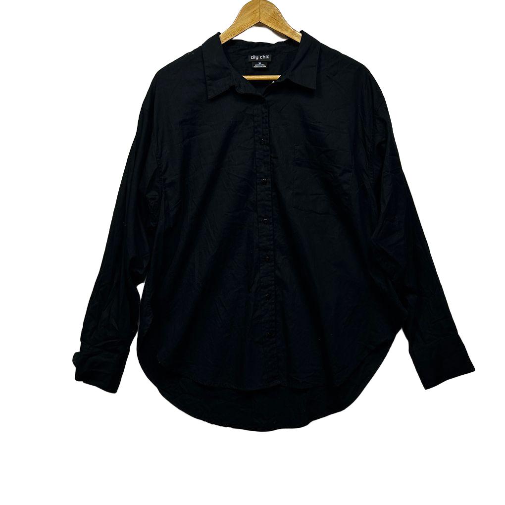 City Chic Cotton Shirt - Size XS