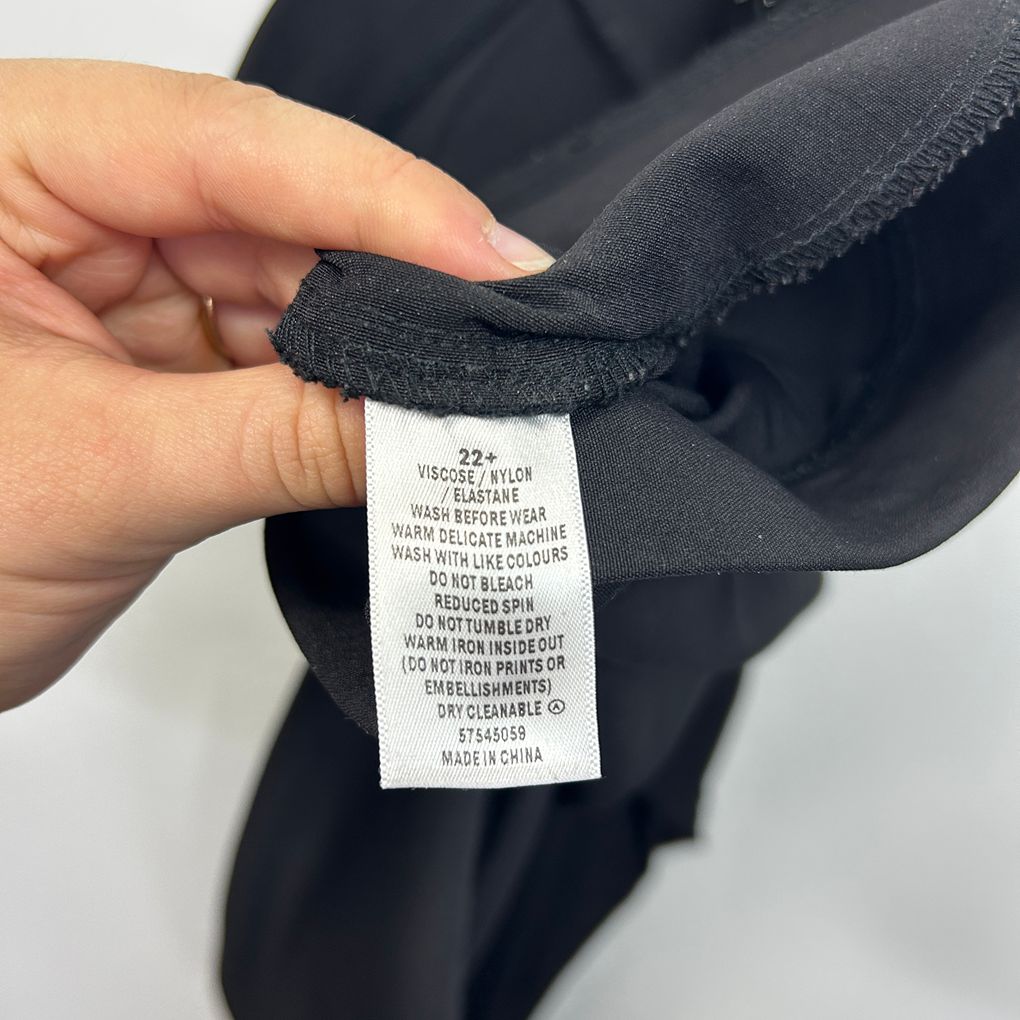 Bellecurve Black Plus Size Pants - Size 22+