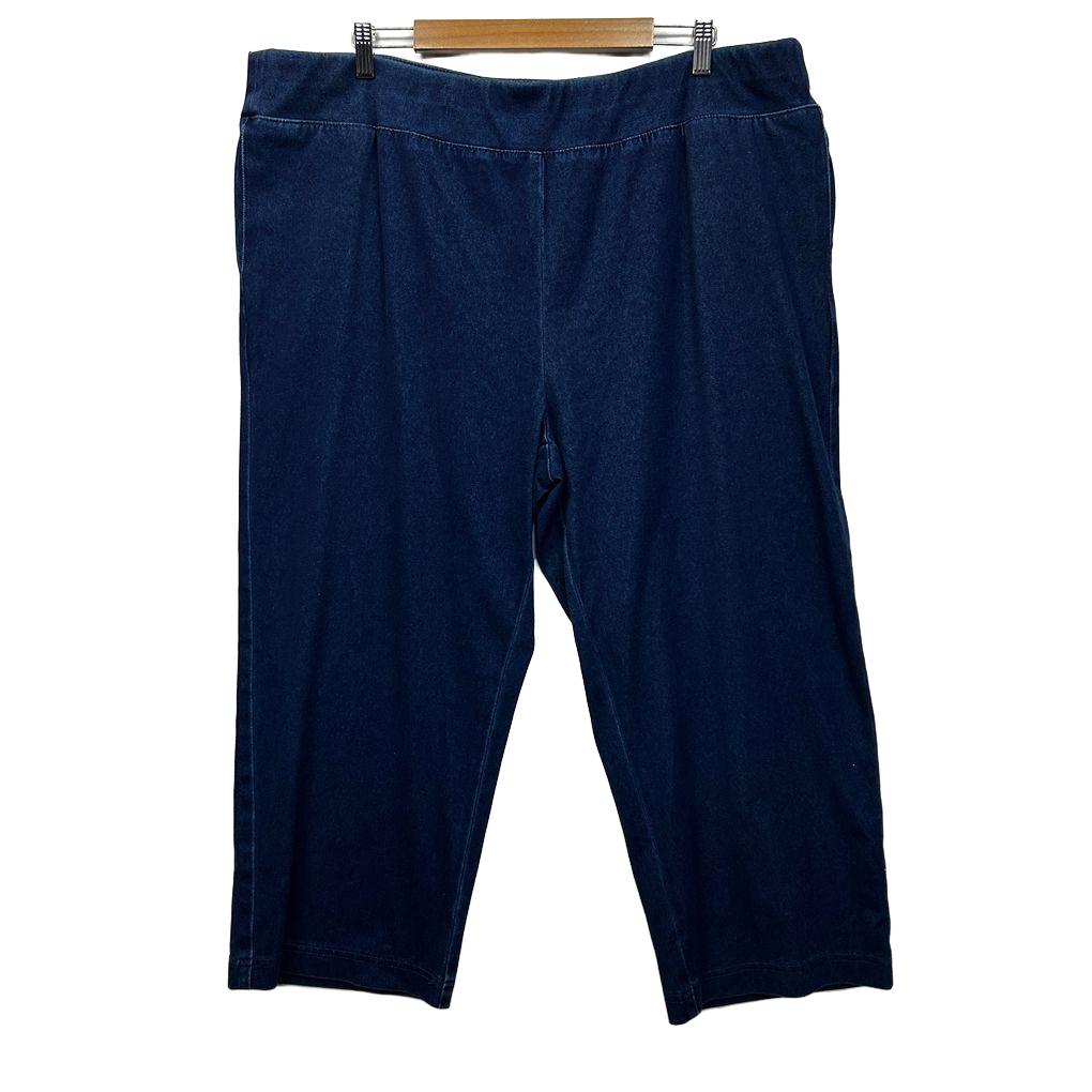 Millers Blue Cotton Cropped Pants - Size 22