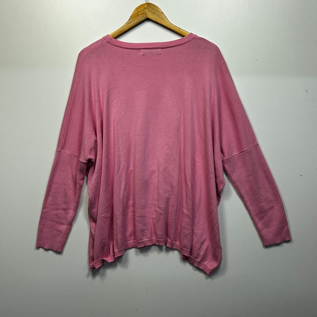 Haven Pink Sequin Star Cotton Jumper - One Size