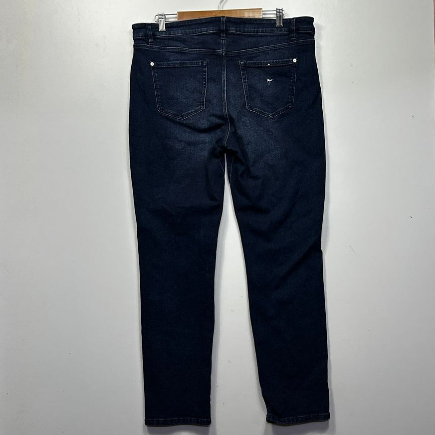 Just Jeans Comfort Stretch Slim High Rise Full Length Jeans - Size 16