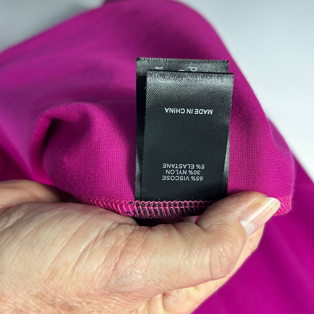 Taking Shape Magenta Sleeveless Open Front Vest - Size 16