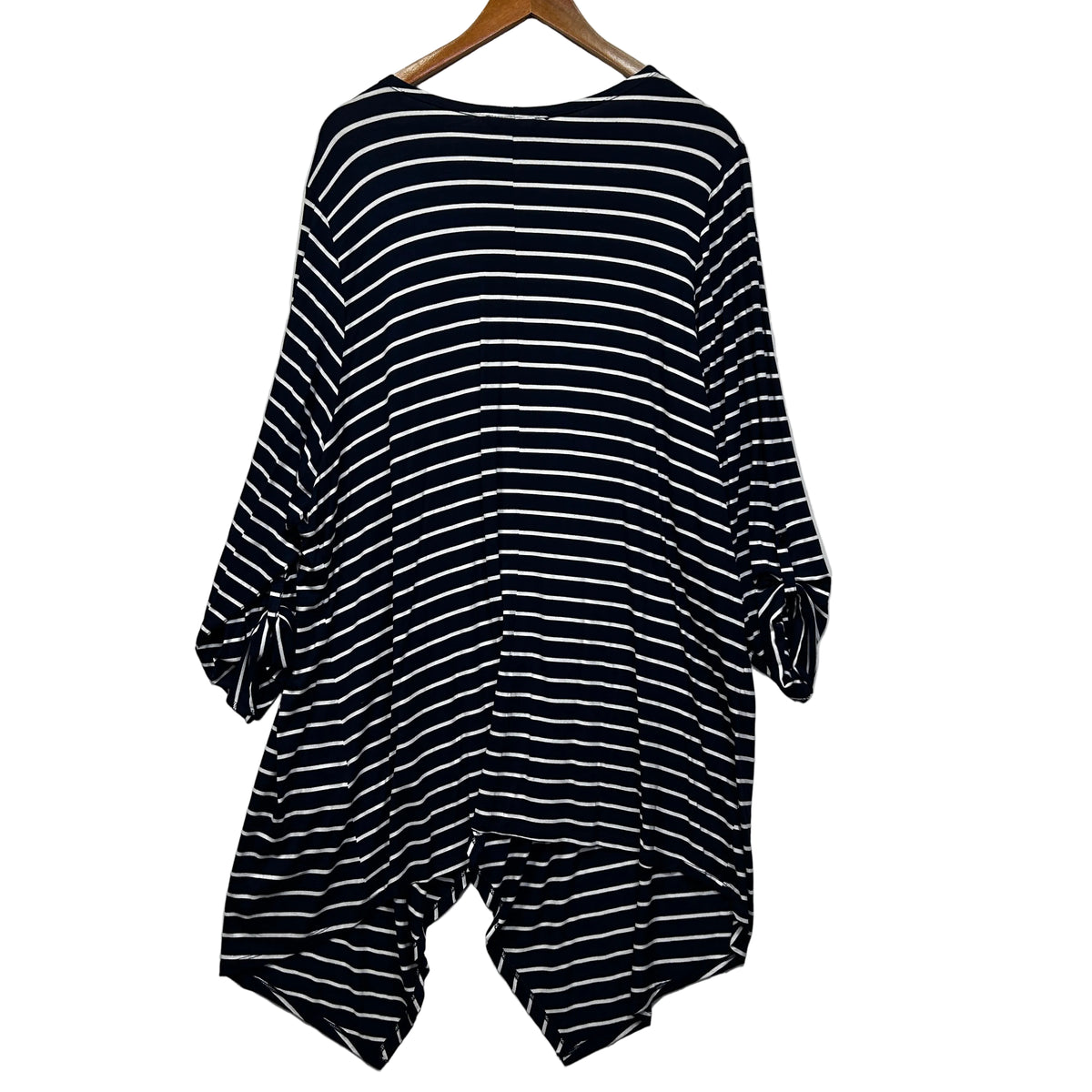 Yours Navy Striped Plus Size Cardigan - Size 26/28