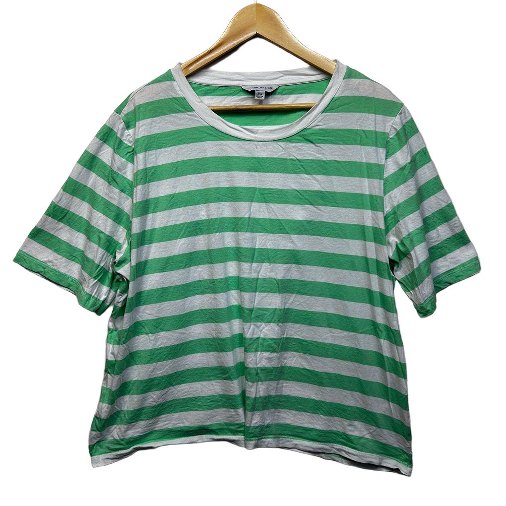 Grae Basics Striped Cotton Top - Size 2XL