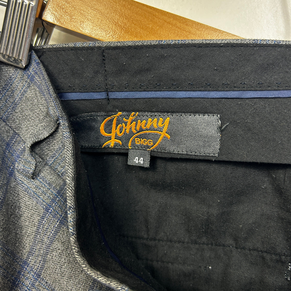 Johnny Bigg Grey Check Pants - Size 44