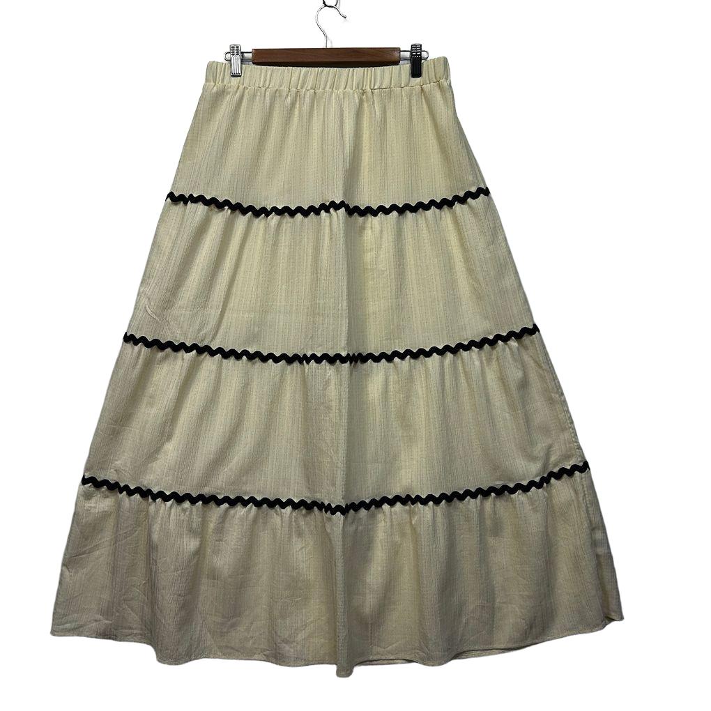 Shein Cream Skirt - Size XL
