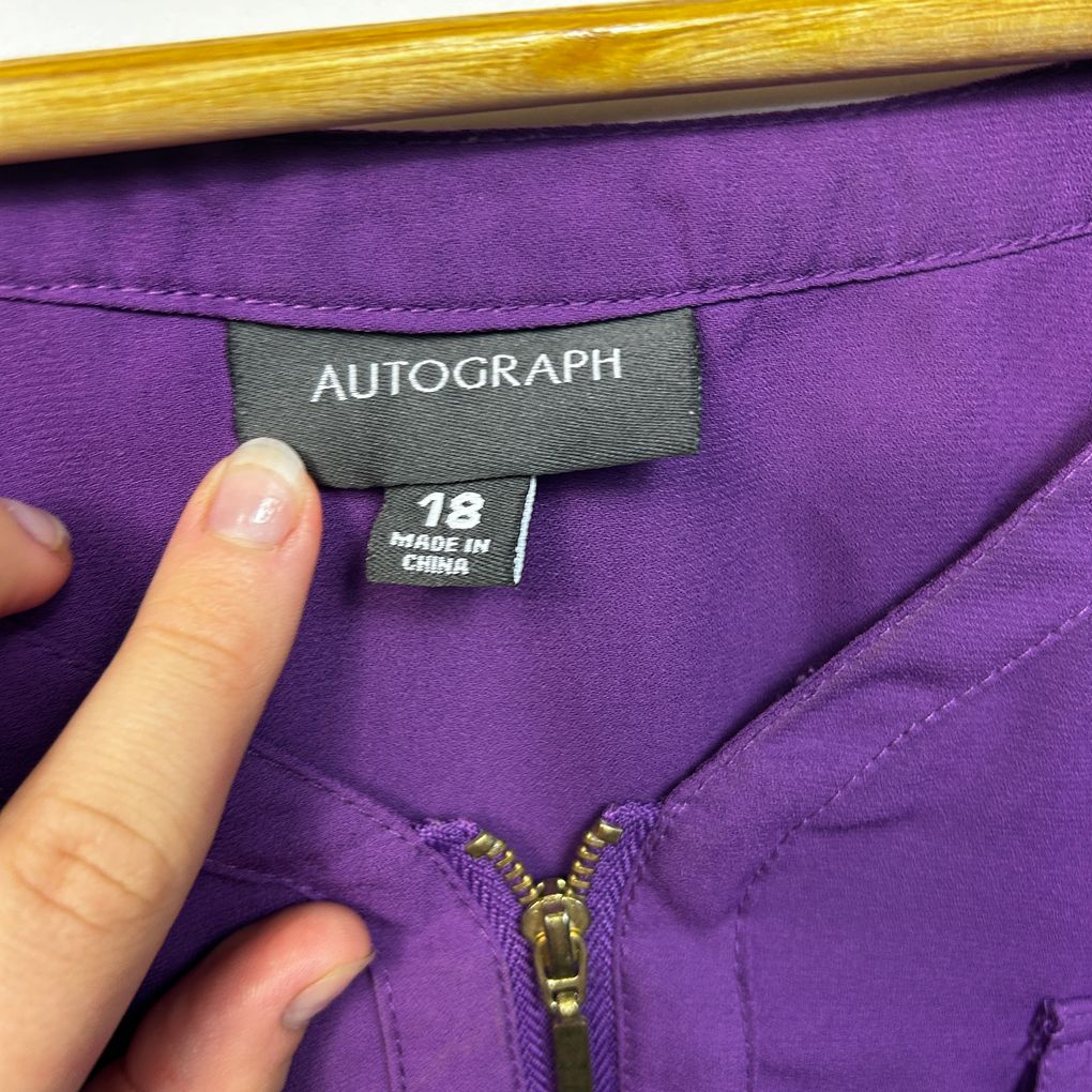 Autograph Purple Plus Size Top - Size 18