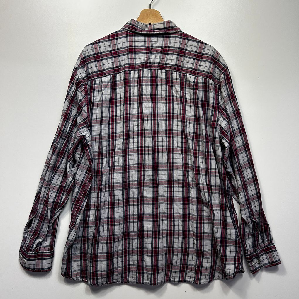 Mr Big Burgundy Cotton Mens Shirt - Size 3XL