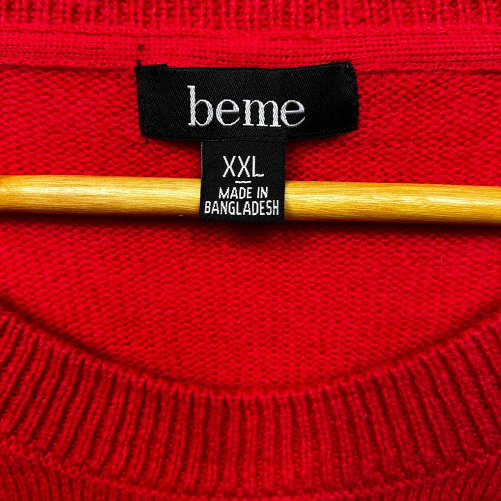 Beme Red Heart Jumper - Size 24/XXL