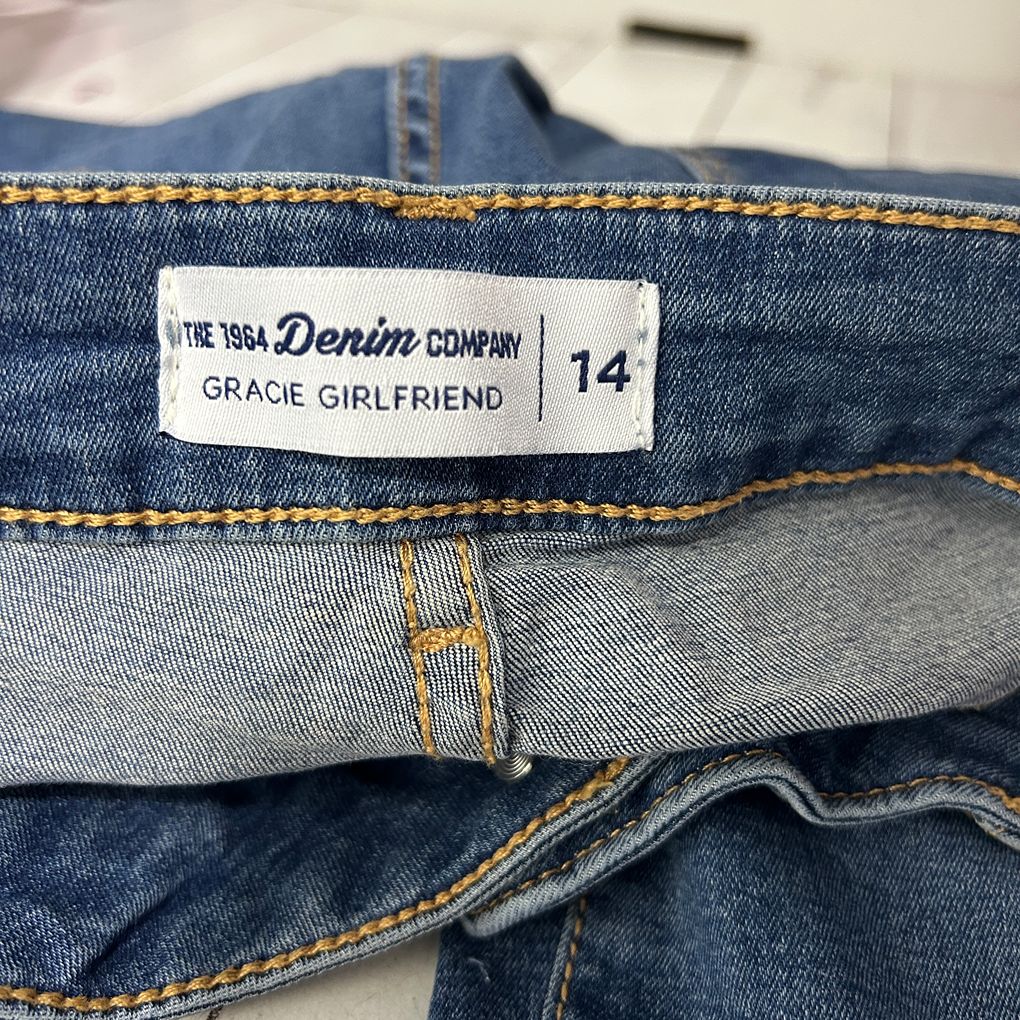 The 1964 Denim Company Blue Gracie Girlfriend Jeans - Size 14