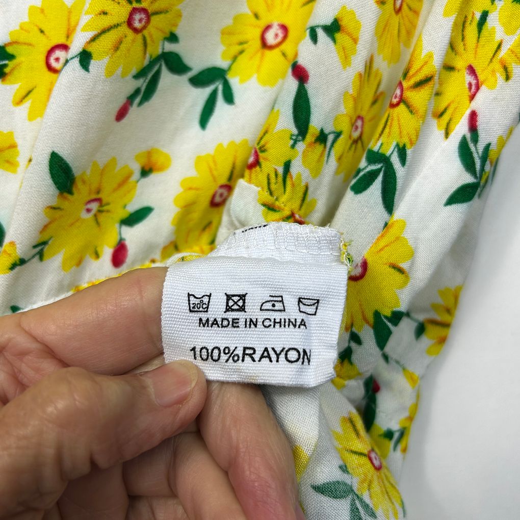 Boho Australia Yellow Sunflower Jumpsuit - Size L