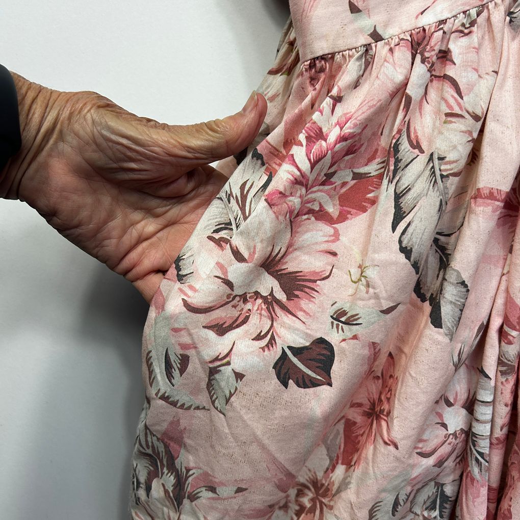 Sheike Pink Floral Dress - Size 16