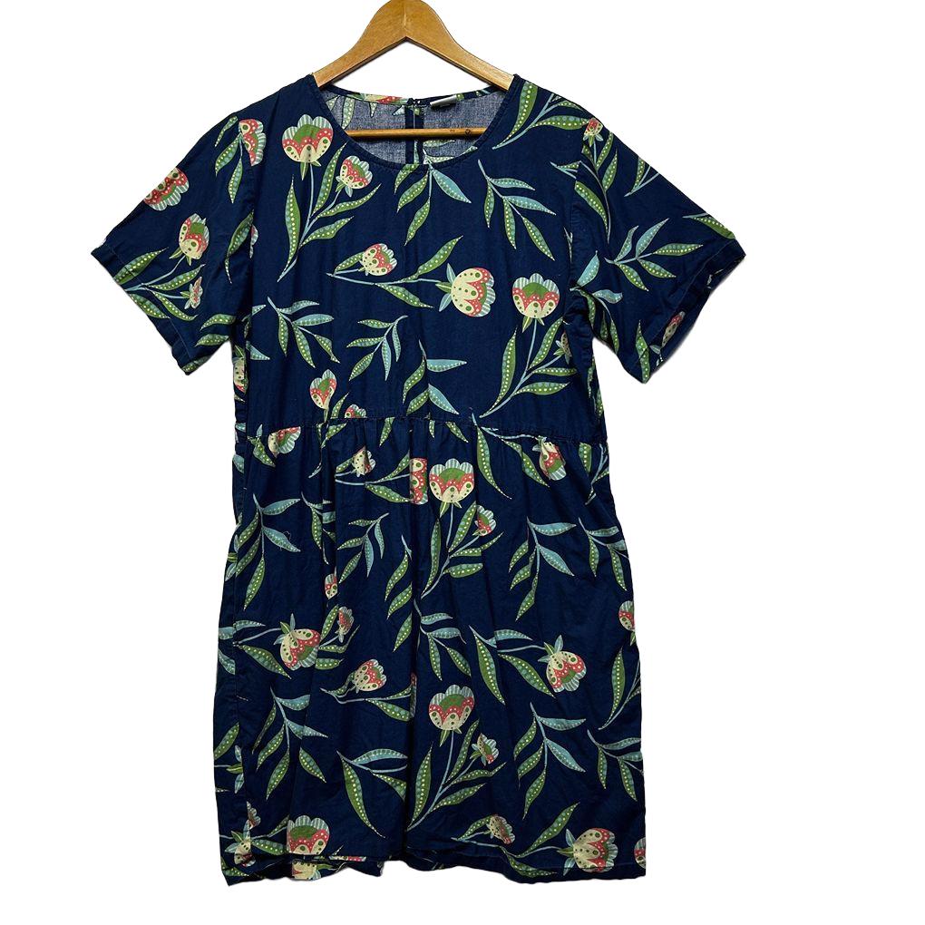 Karma East Floral Cotton Dress - Size XL
