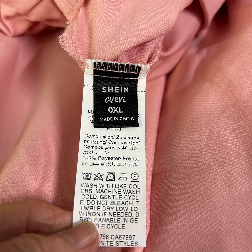 Shein Curve Pink Midi Skirt - Size 0XL