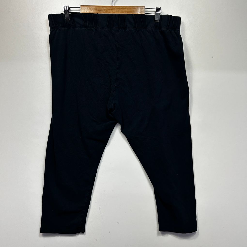 Avella Black Cotton Legging Pants - Size 22