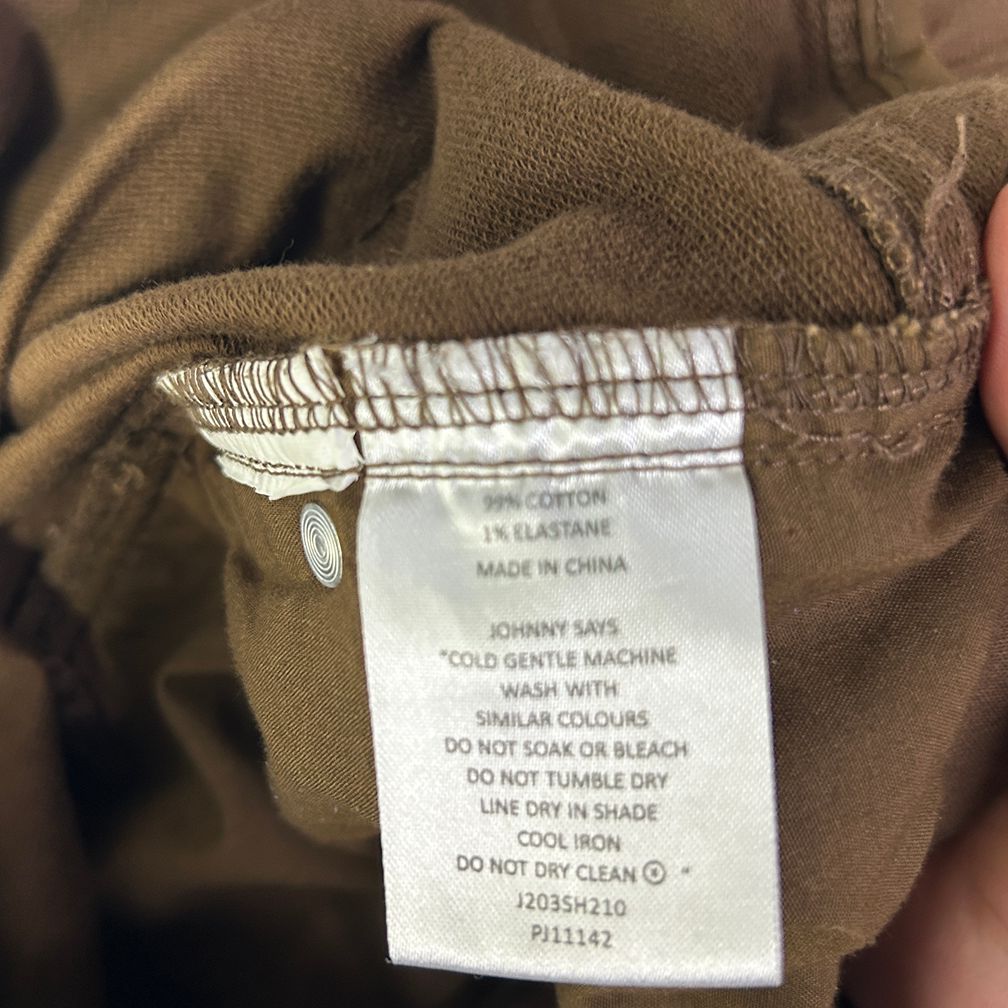 Johnny Bigg Brown Cotton Mens Shorts - Size 44