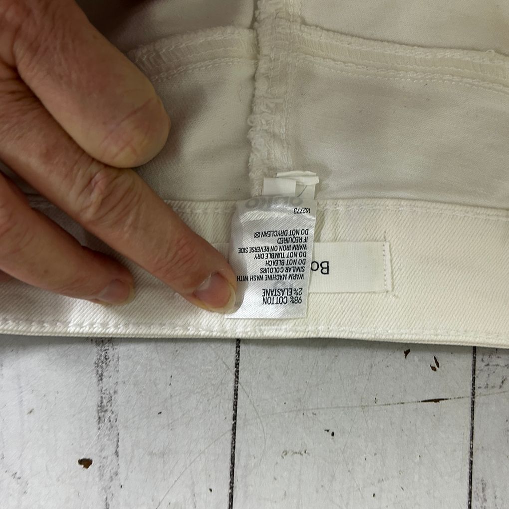 Anko White Bootcut Mid Rise Jeans - Size 16