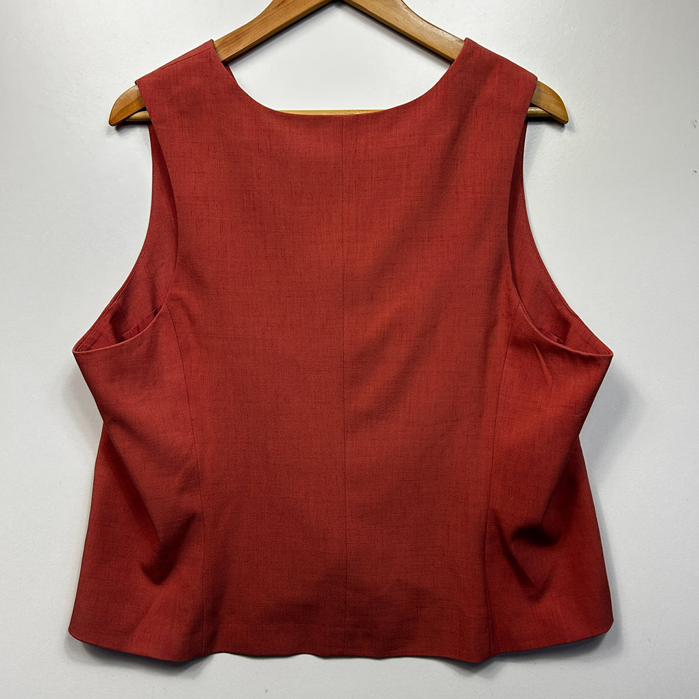 Preview Rust Sleeveless Vest - Size 18