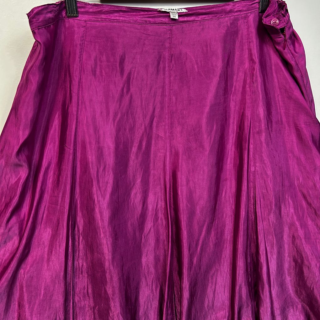 Damart Purple Plus Size Skirt - Size 20