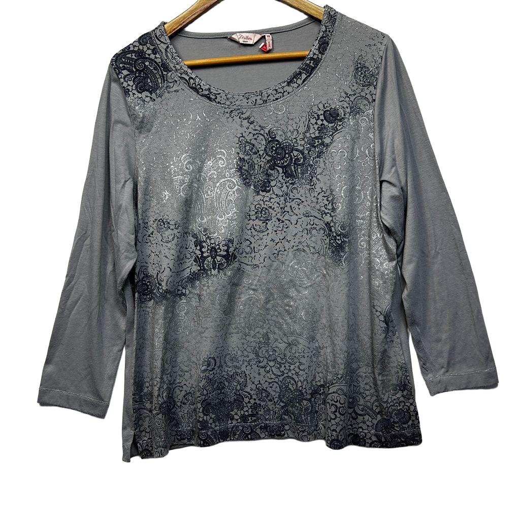 Millers Grey Print Top - Size 18