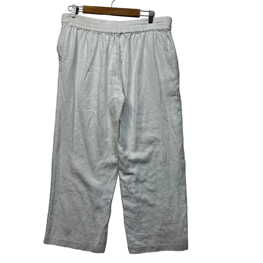 Katies White Linen Pants - Size 14