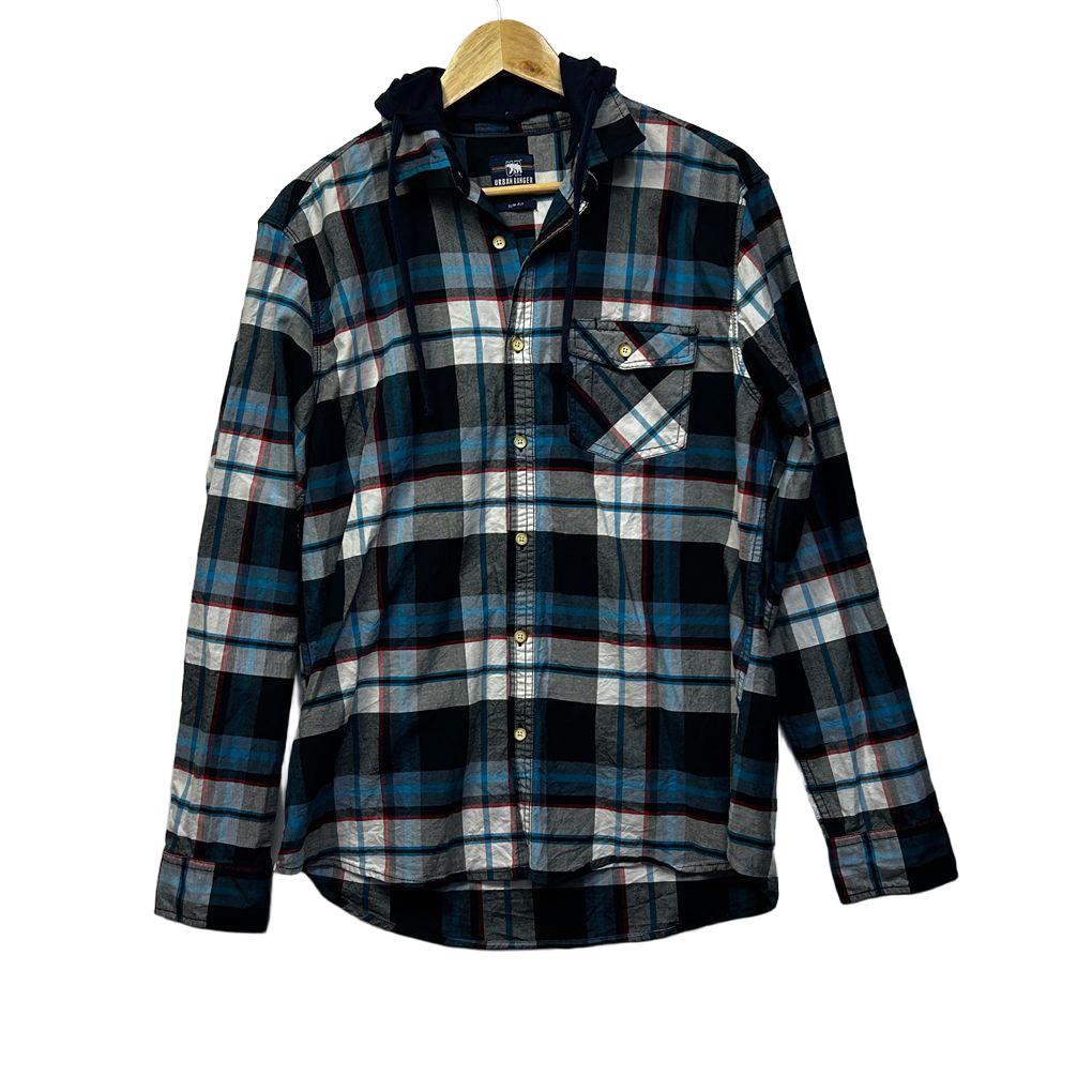 Urban Ranger Check Hooded Shirt - Size XL