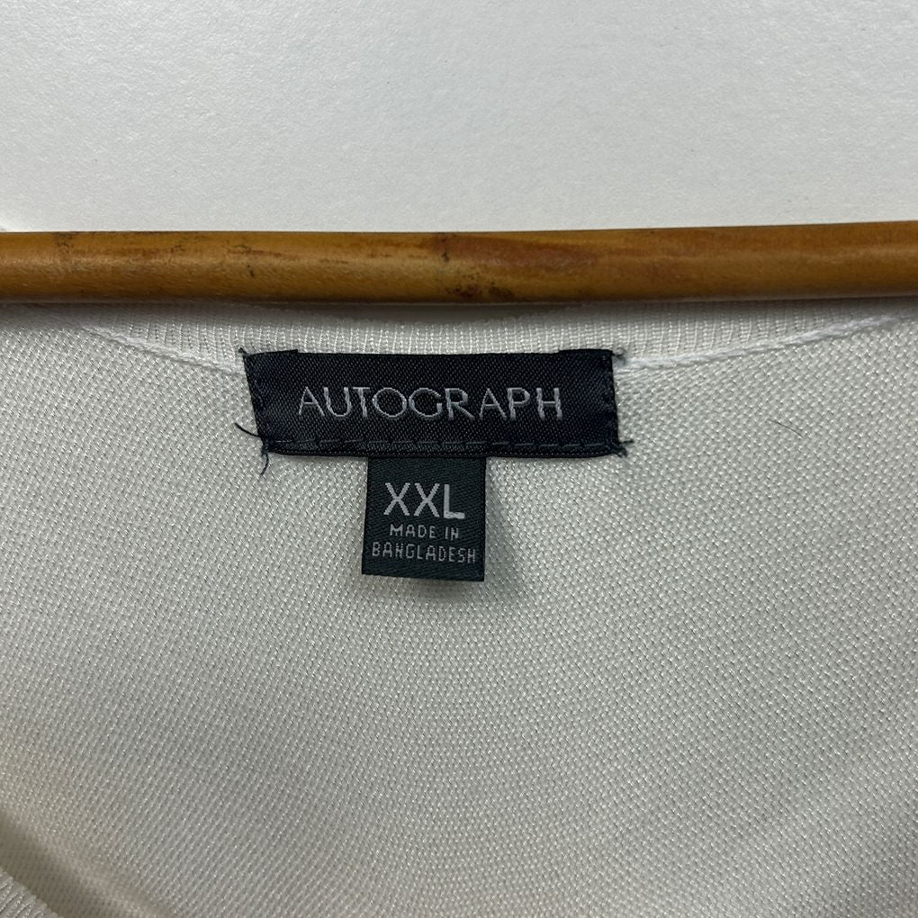 Autograph Cream Print Top - Size 24/XXL