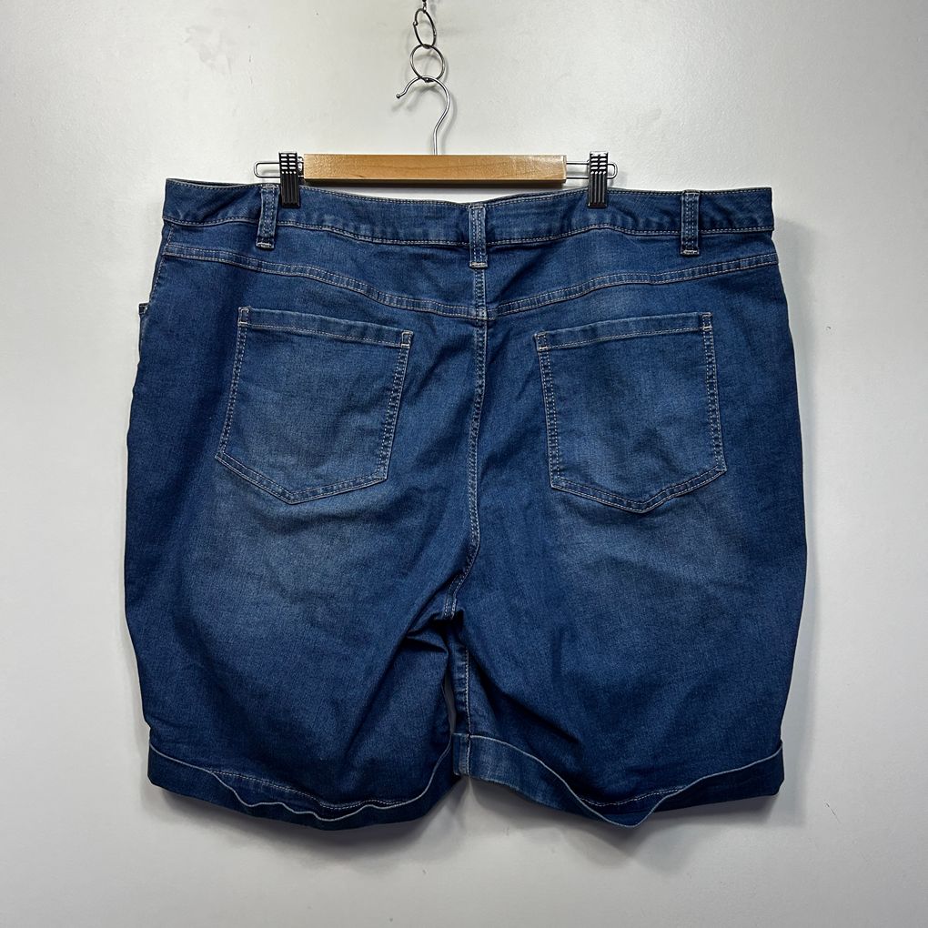 Anko Blue Plus Size Denim Shorts - Size 24