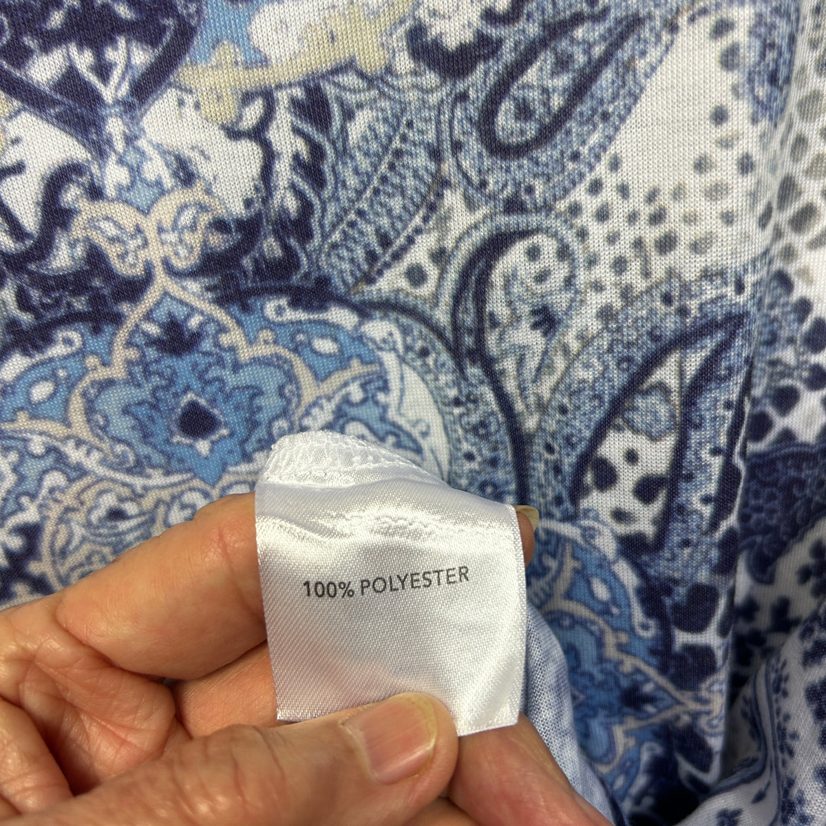 Millers Blue Plus Size Paisley Top - Size 18