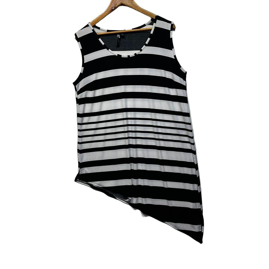 Taking Shape Striped Sleeveless Top - Size M