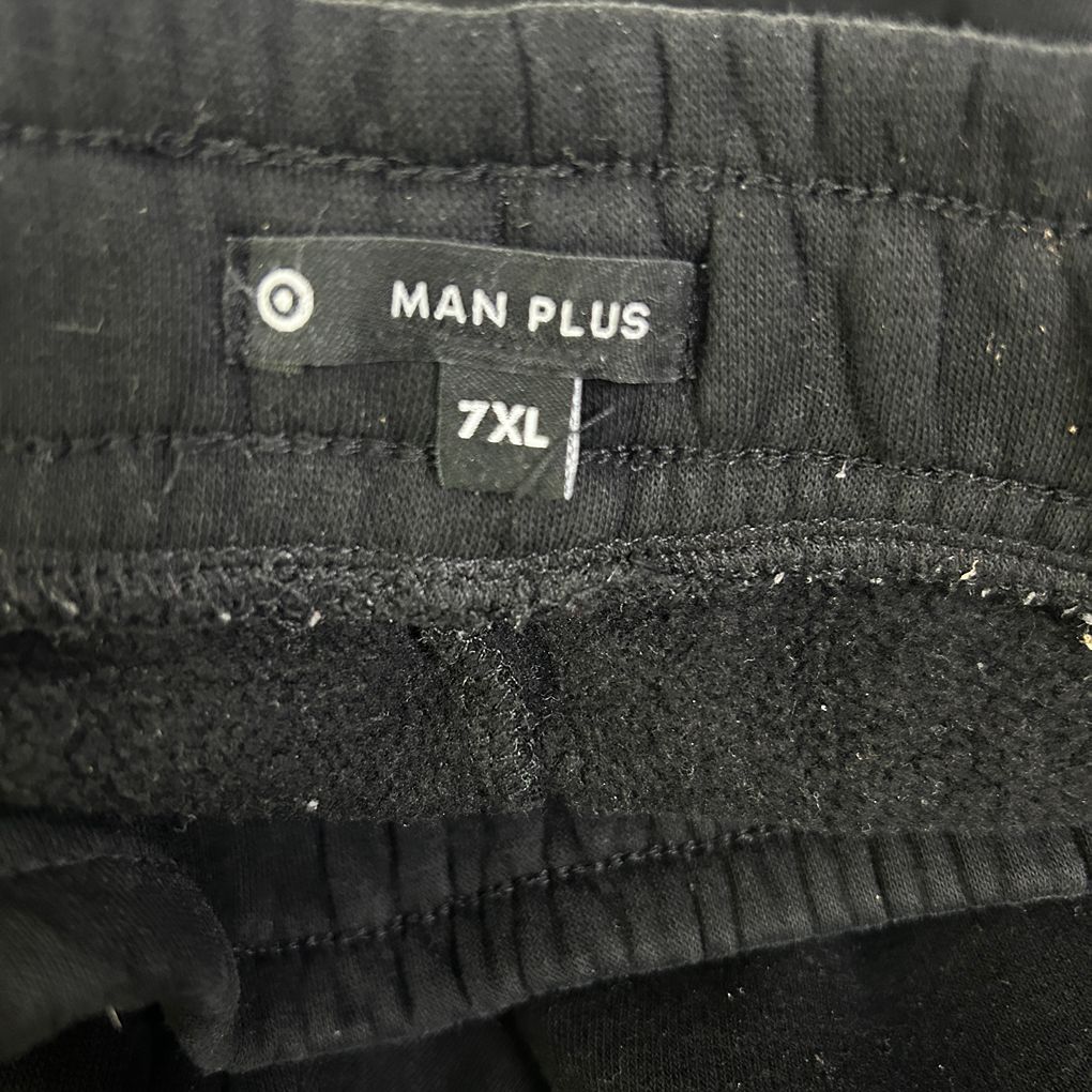 Target  Plus Black Cotton Trackpants - Size 7XL