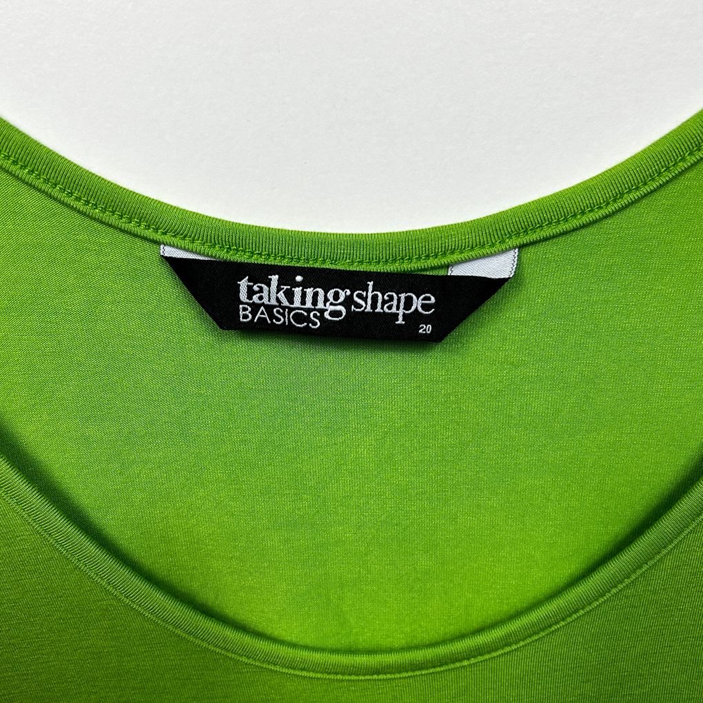 Taking Shape Green Sleeveless Top - Size 20