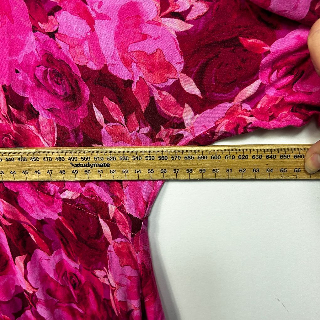 Proud Poppy Pink Floral Maxi Dress - Size 18/20