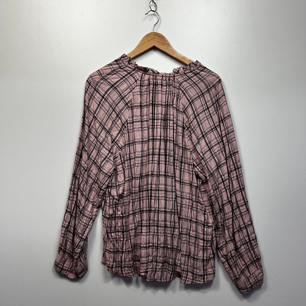 Target Pink Plaid Plus Size Top - Size 18