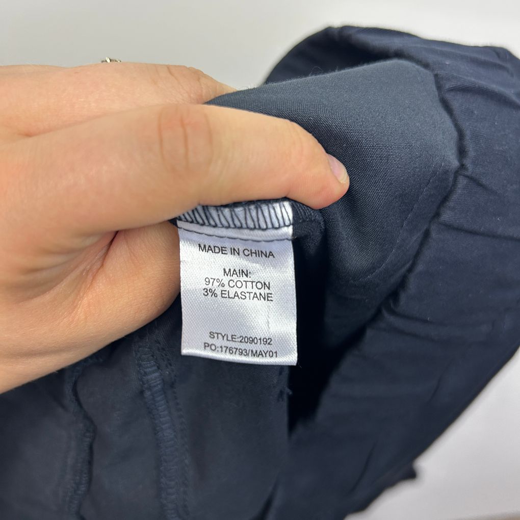 W.Lane Navy Plus Size Cotton Pants - Size 18