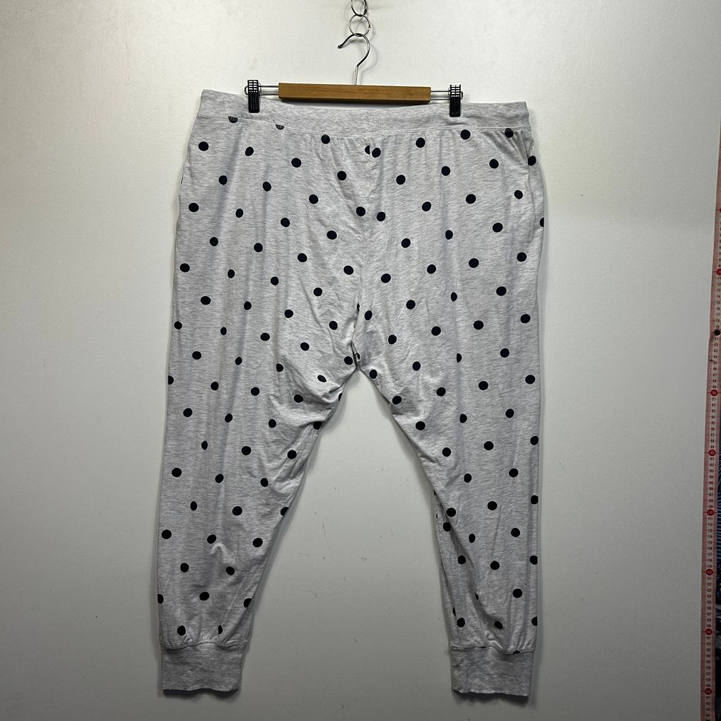 Target Grey Plus Size Cotton Polka Dot Sleep Pants - Size 3XL