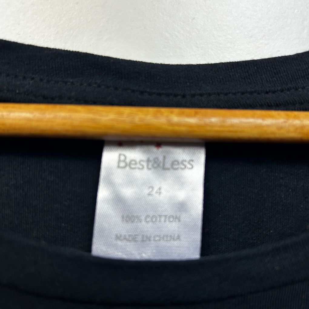 Best & Less Black Plus Size Christmas Cotton Tee - Size 24