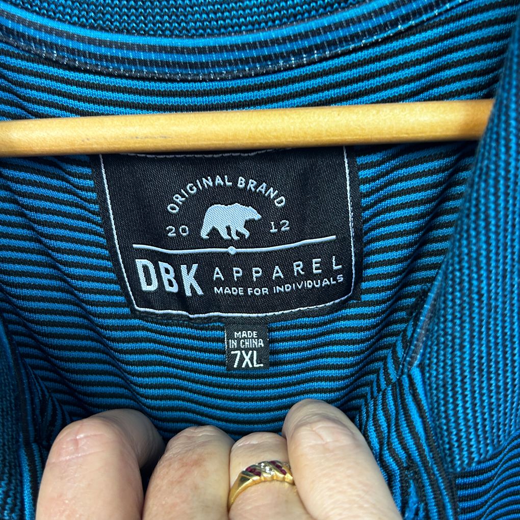 DBK Apparel Teal Polo Shirt - Size 7XL