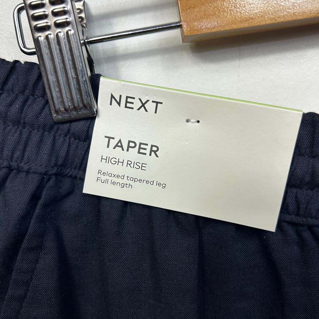 Next Navy Plus Size Linen Pants - Size 18R