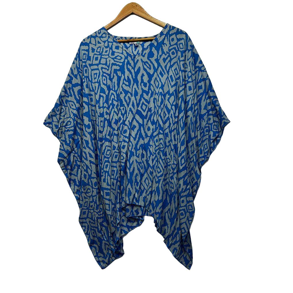 Sundrenched Blue Kaftan Top - One Size