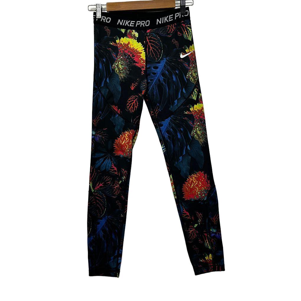 Nike Multicoloured Activewear Leggings - Size XL