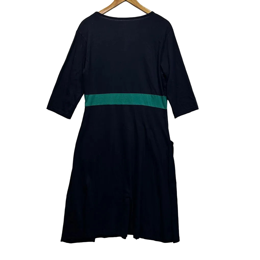 Svaha Navy Cotton Dress - Size 18