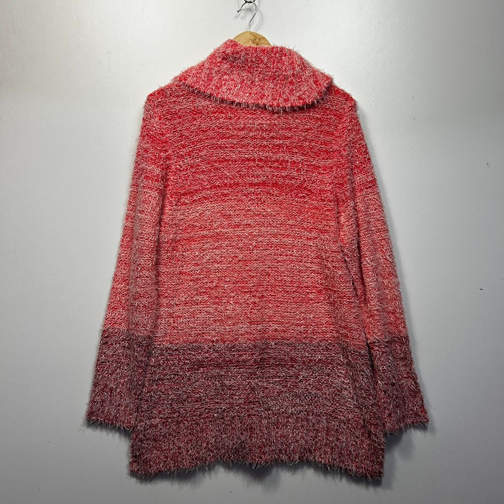 Millers Red Ombre Cowl Neck Jumper - Size XL