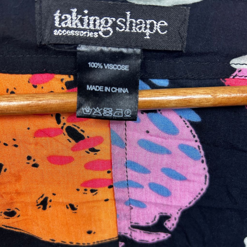 Taking Shape Black Multicoloured Kimono Jacket - One Size