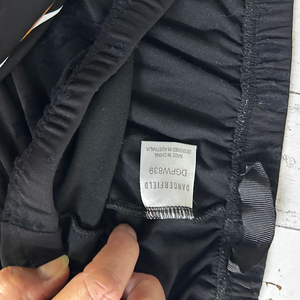 Dangerfield Black Flared Pants - Size 14