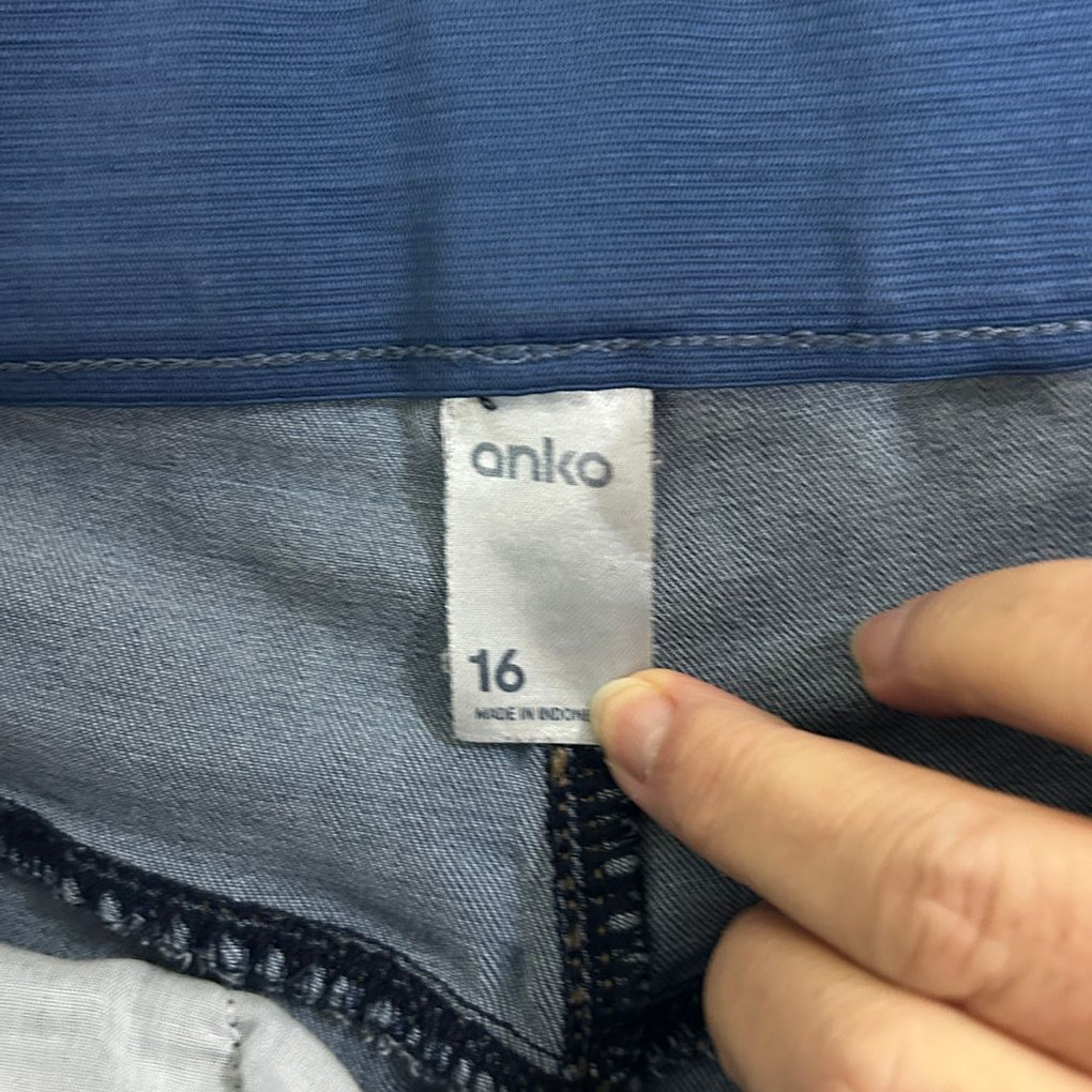 Anko Dark Blue Skinny Jeans - Size 16