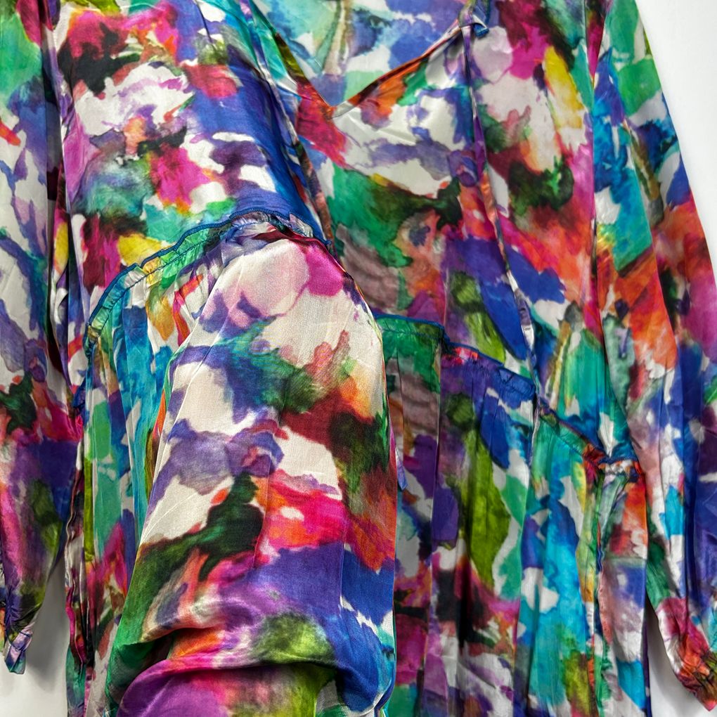 Taking Shape Multicoloured Plus Size Maxi Dress - Size 16
