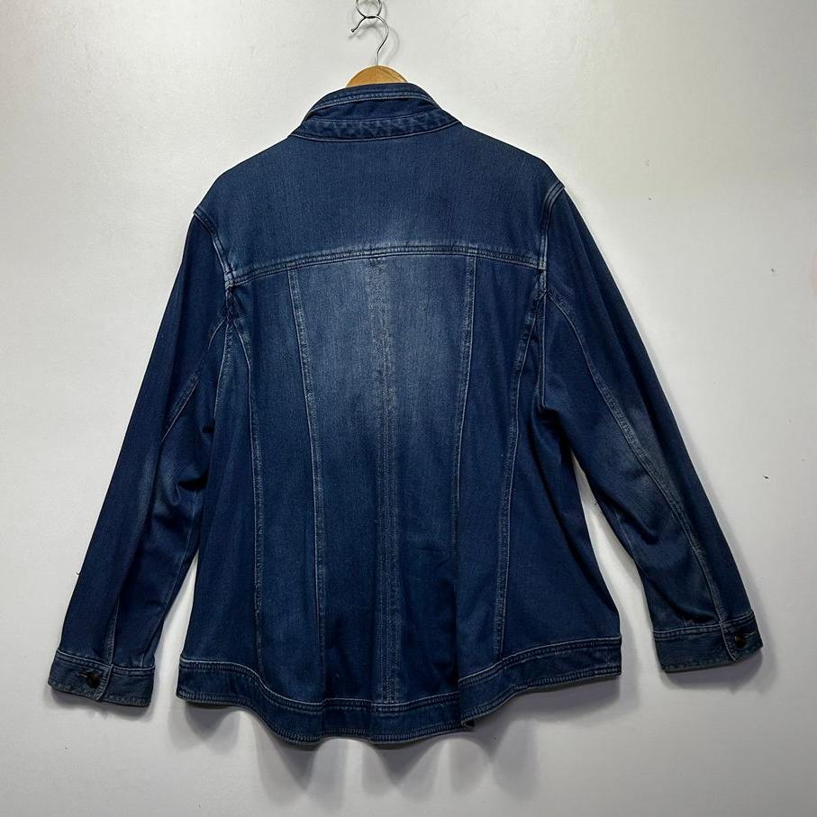 Virtuelle Blue Cotton Denim Jacket - Size 22